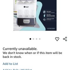 tommee yippee Sterliser and dryer