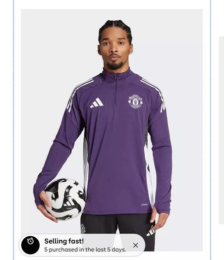 Manchester United Training Top - Purple