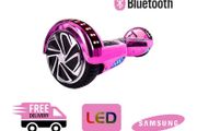 Free Delivery - Chrome LED Bluetooth Hoverboard