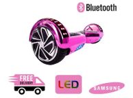 main image for ad Free Delivery - Chrome LED Bluetooth Hoverboard