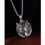Silver Wolf Necklace Image 3