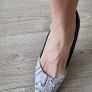 PROFILE python and plain black high heels Sz 7UK (Fit 7-7.5UK) Image 6