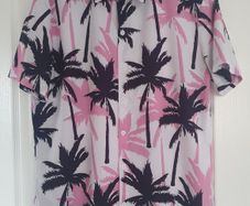 Tropical floral print shirt