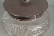 sterling silver crystal dish