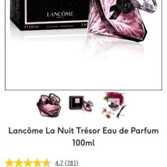 Lancome La Nuit Tresor 100ml  Price Includes Postage Cost