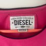 Diesel Pink T-Shirt With Sequin Logo - Womens Medium Image 3