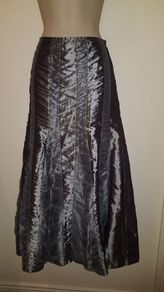 Per Una Dressy Gun Metal Silver Skirt Size 14r