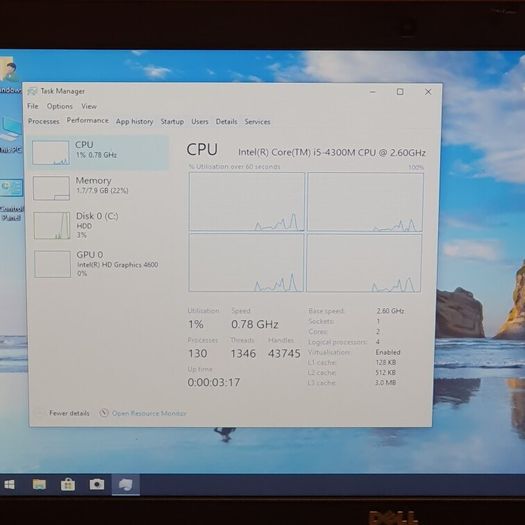 Dell Laptop windows 10 intel i5