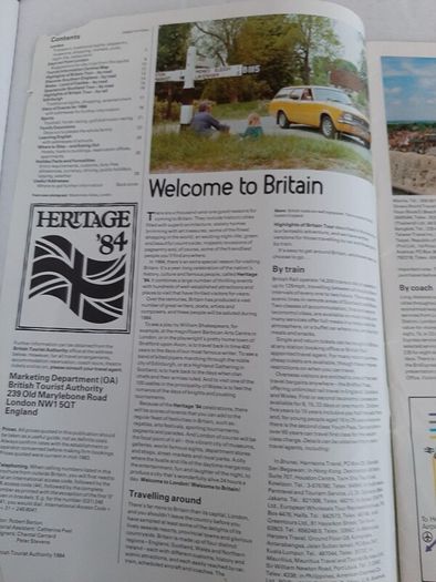 1984 Britain travel magazine