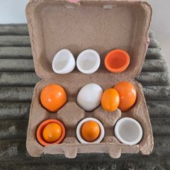 Wooden egg toy