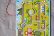 Wooden magnetic maze