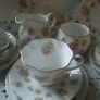 Queens "Apple Blossom" China Teaset Eighteen Piece Image 2