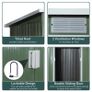 NEW SALE | Garden Storage Shed w/ window Double Door Green Image 7