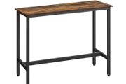 Industrial Design Rectangular Bar Table Vintage Brown