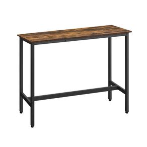 Industrial Design Rectangular Bar Table Vintage Brown