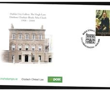 2008 Ireland Centenary of The Hugh Lane Gallery, Dublin Commemorative Stamp An Post First Day Cover (FDC)