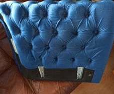 Royal Blue Chester Corner Suite. Incomplete.