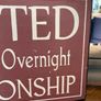 New with slight defects rustic 25cm x 16cm x 2cm wood sign Image 5