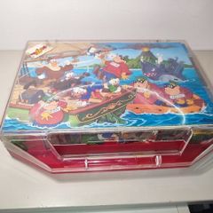 Vintage Duck Tales Disney Block Puzzle Clementoni Disney 1987 6 Puzzles In 1 approx 24x16cms good order