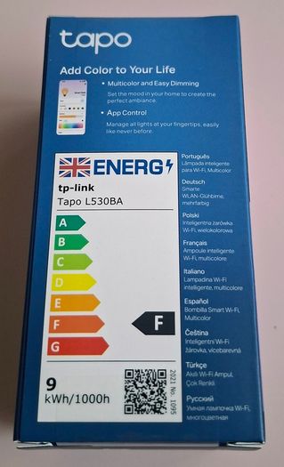 TP-Link Tapo L530BA Smart Wi-Fi Light Bulb (Multicolor, B22)
