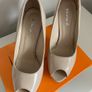 Sunrise Pearl/Beige Peep Toe Heel Image 4