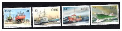 1991 Ireland Fishing Fleet (Boatyard, Inshore Trawlers, Lobster boat & Fish Factory Ship) Commemorative Stamps Mint Never Hinged (MNH)