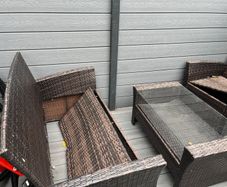Rattan garden furniture