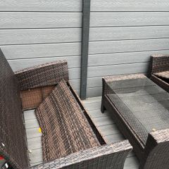 Rattan garden furniture