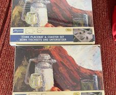Cork painted placemats
