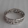 Silver ring vintage Celtic design Image 9