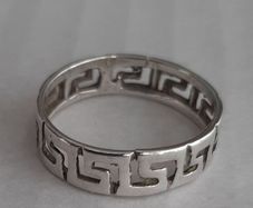 Silver ring vintage Celtic design