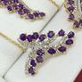 Silver Harry Ivens Amethyst & Zircon Statement Set Image 7