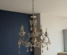 Elegant Crystal Chandelier - 5 Light Ceiling Light - Perfect Condition
