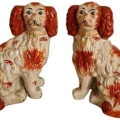 Antique Staffordshire Dogs