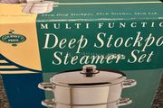 Brand New / Unused Gourmet's Pride Deep Stockpot &amp; Steamer Set (Open Box)