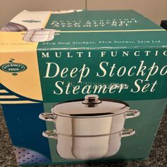Brand New / Unused Gourmet's Pride Deep Stockpot & Steamer Set (Open Box)
