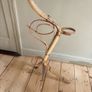 Vintage Mid Century Modern Bamboo plant stand in a snake design Italian Image 2