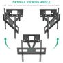 TV Wall Bracket for 32-60 Inch Double Arm Full Motion TV Wall Mount Image 4