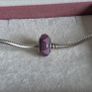 Pandora Purple triangles murano glass charm perfect condition Image 2