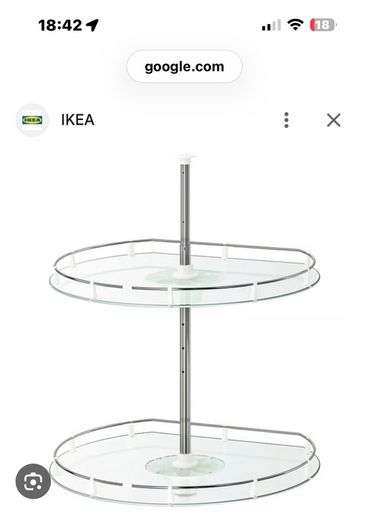 UTRUSTA Corner base cabinet carousel, 88 cm