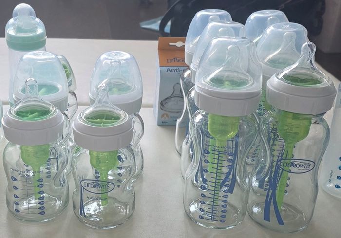 Dr Brown's baby bottles Glass Wide-Neck 150ml & 270ml