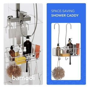 Brand New Bamodi hanging shower shelf, storage I Chrome-plated