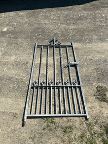 side gate solid steel with scrolls
