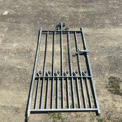 side gate solid steel with scrolls