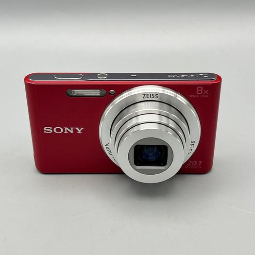 Sony DSC-W830 20.1MP Digital Camera Red - Full Kit