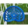 Cart Wheel Bench With Tractor Seats White KAS1354 Image 5