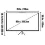 60 70 80 90 100 110 Inch Tripod Projector Screen With Stand 16:9 4K HD Portable Home Cinema for Indoor & Outdoor Projection Image 5