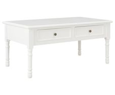 Coffee Table White 100x55x45 cm Wood