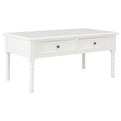 Coffee Table White 100x55x45 cm Wood