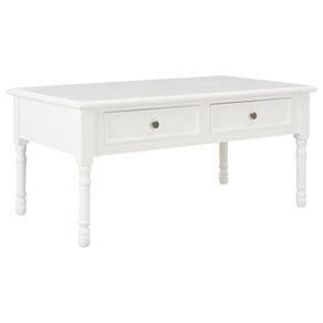 Coffee Table White 100x55x45 cm Wood